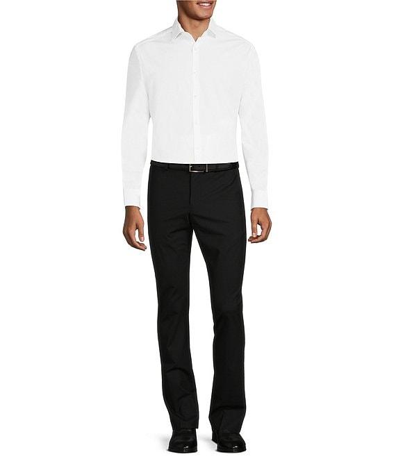 Murano Collezione Evan Extra Slim-Fit Performance Bi-Stretch Suit Separates Wool Blend Flat-Front Dress Pants Product Image