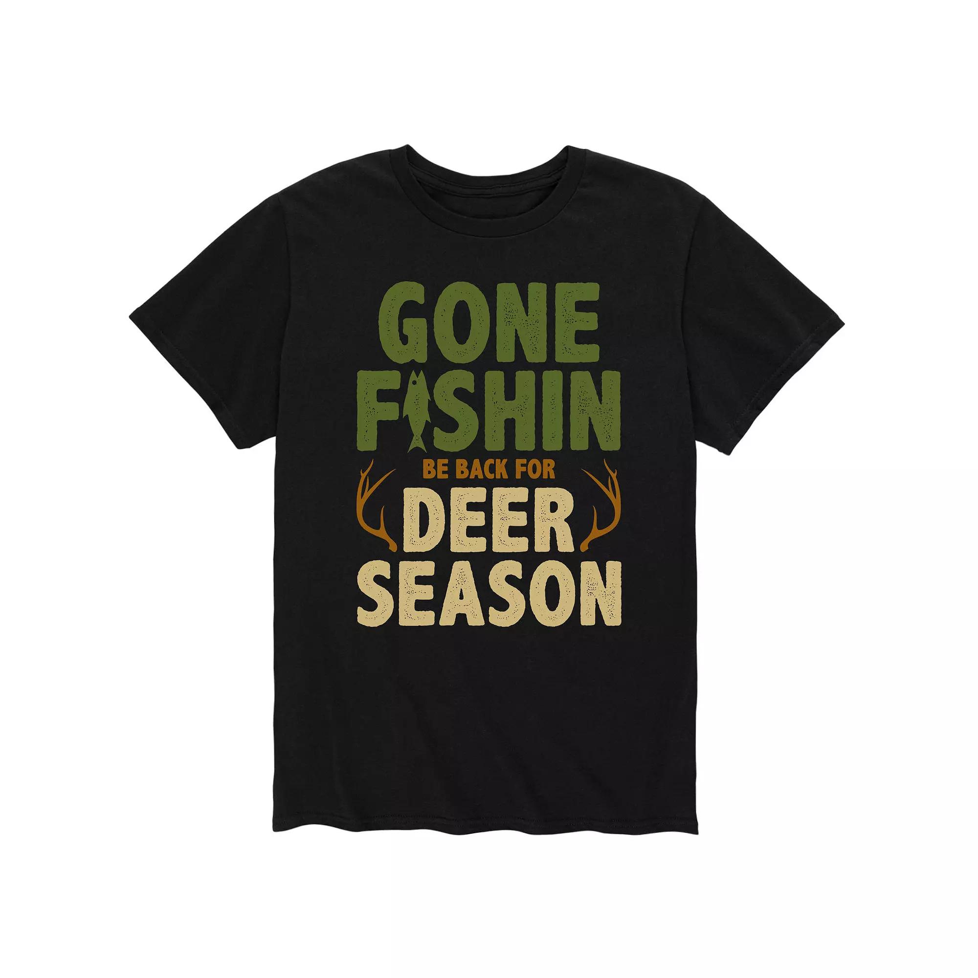 Men's "Gone Fishin Be Back For Deer Season" Tee,  Product Image