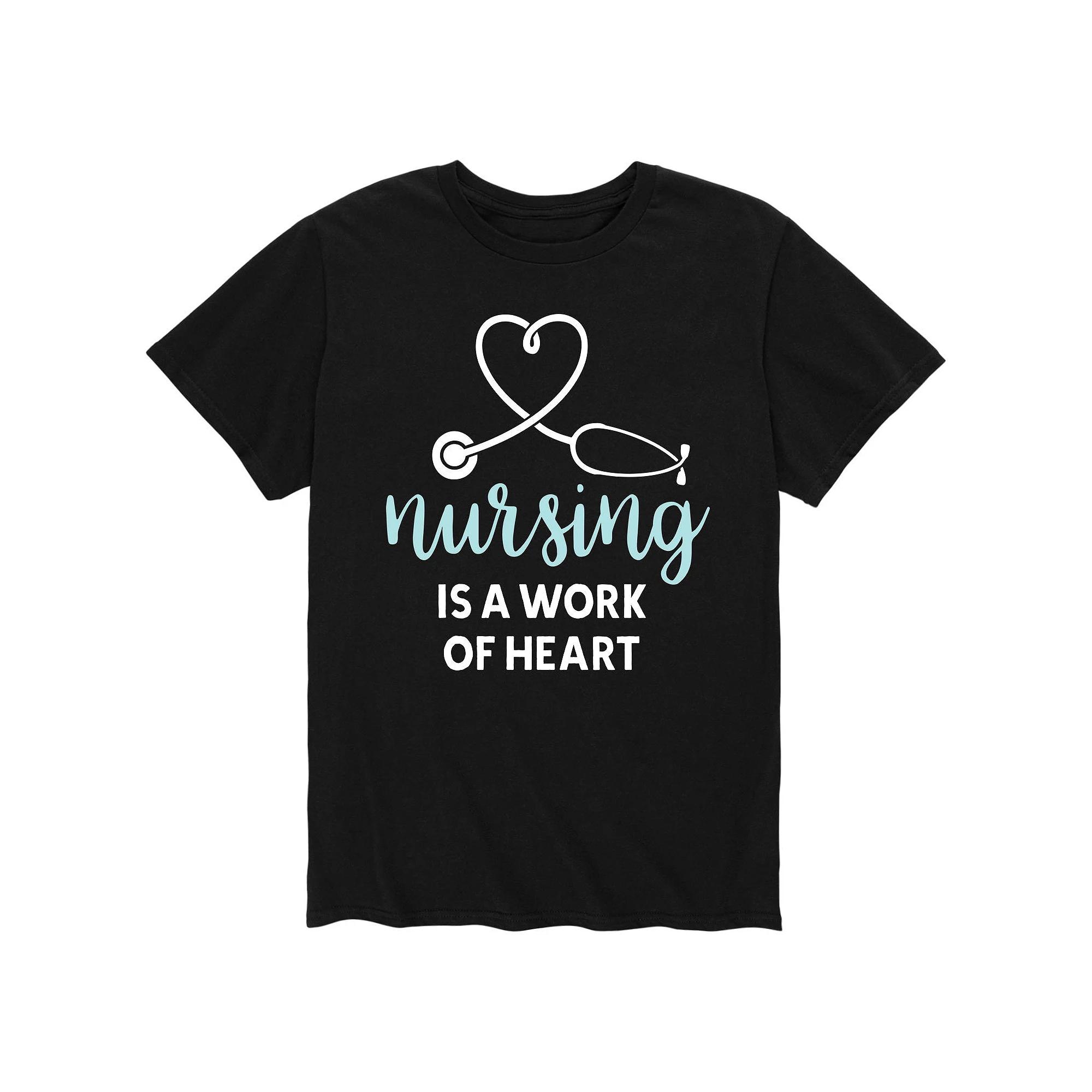 Men's Nurses Work Of Heart Tee,  Product Image