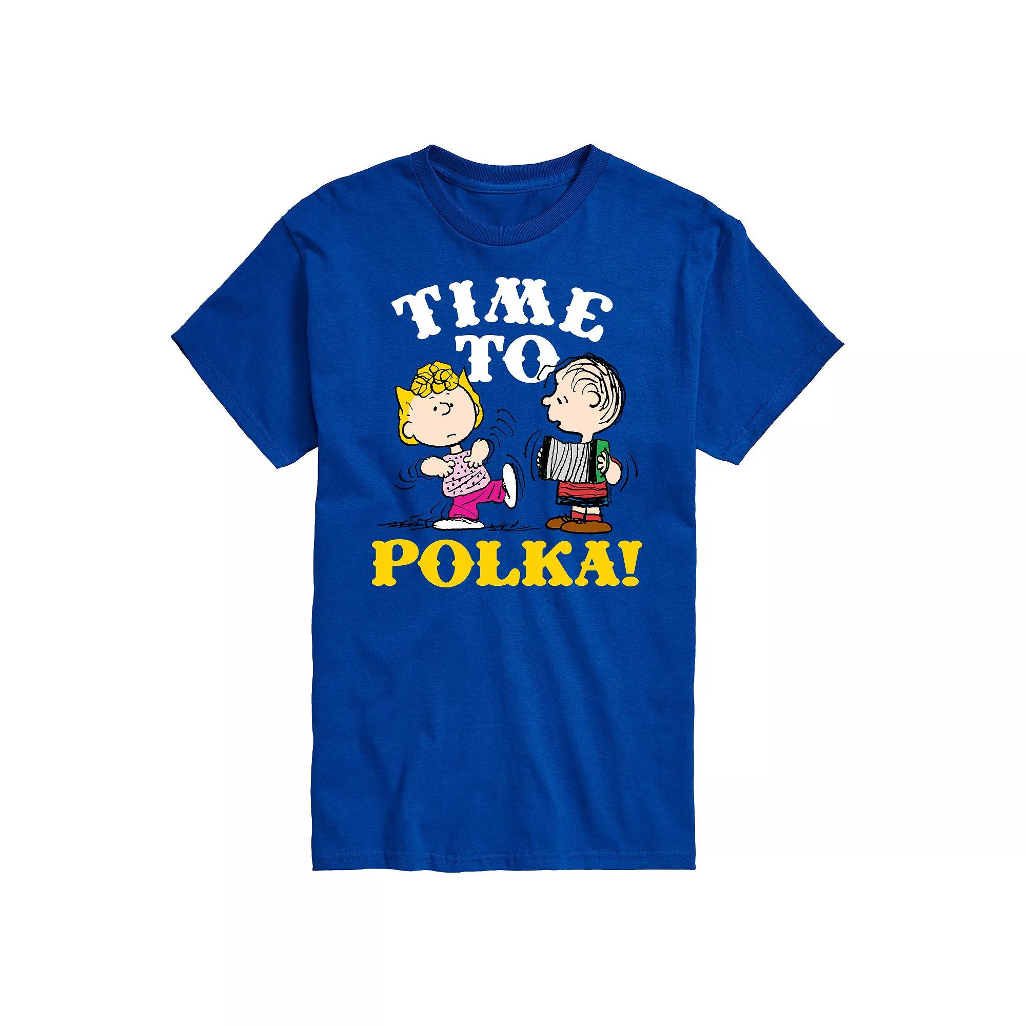Men's Peanuts Time To Polka Graphic Tee,  Product Image