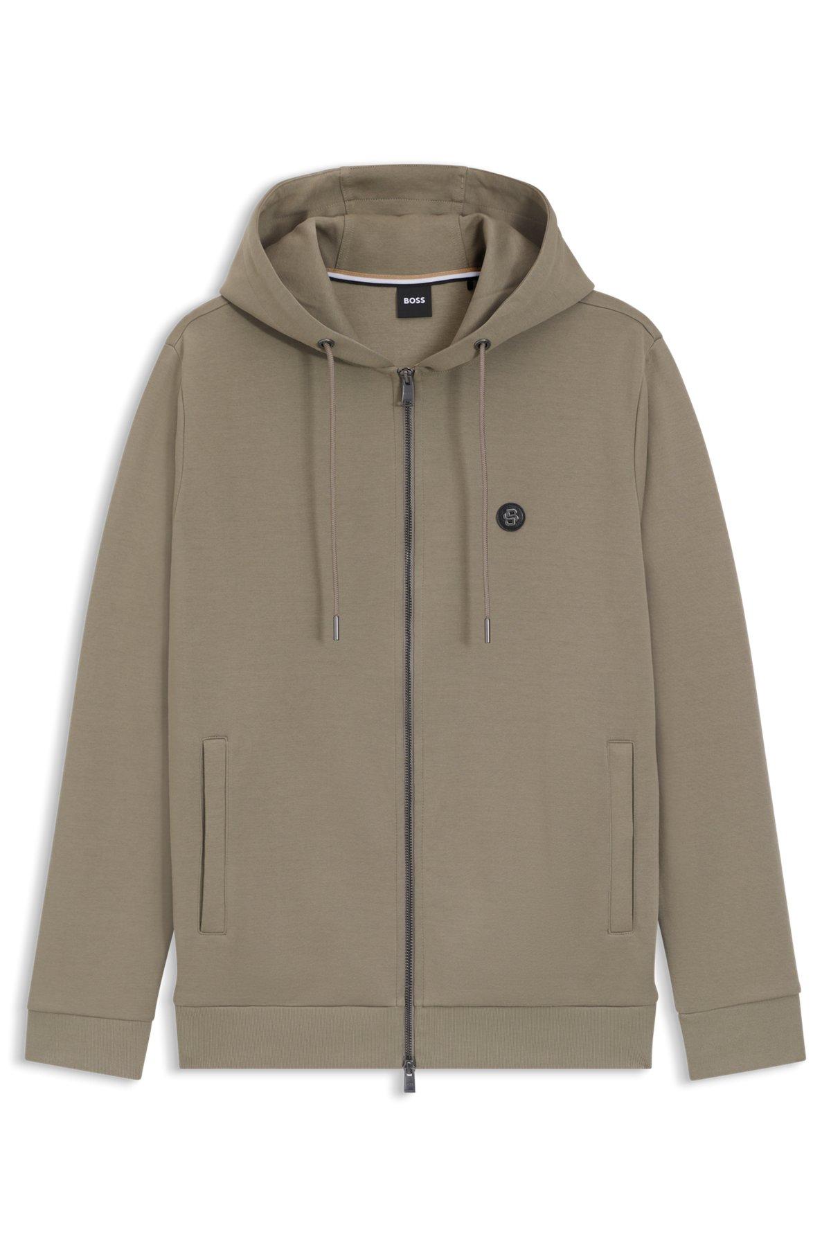 Zip-up hoodie with Double B monogram Product Image