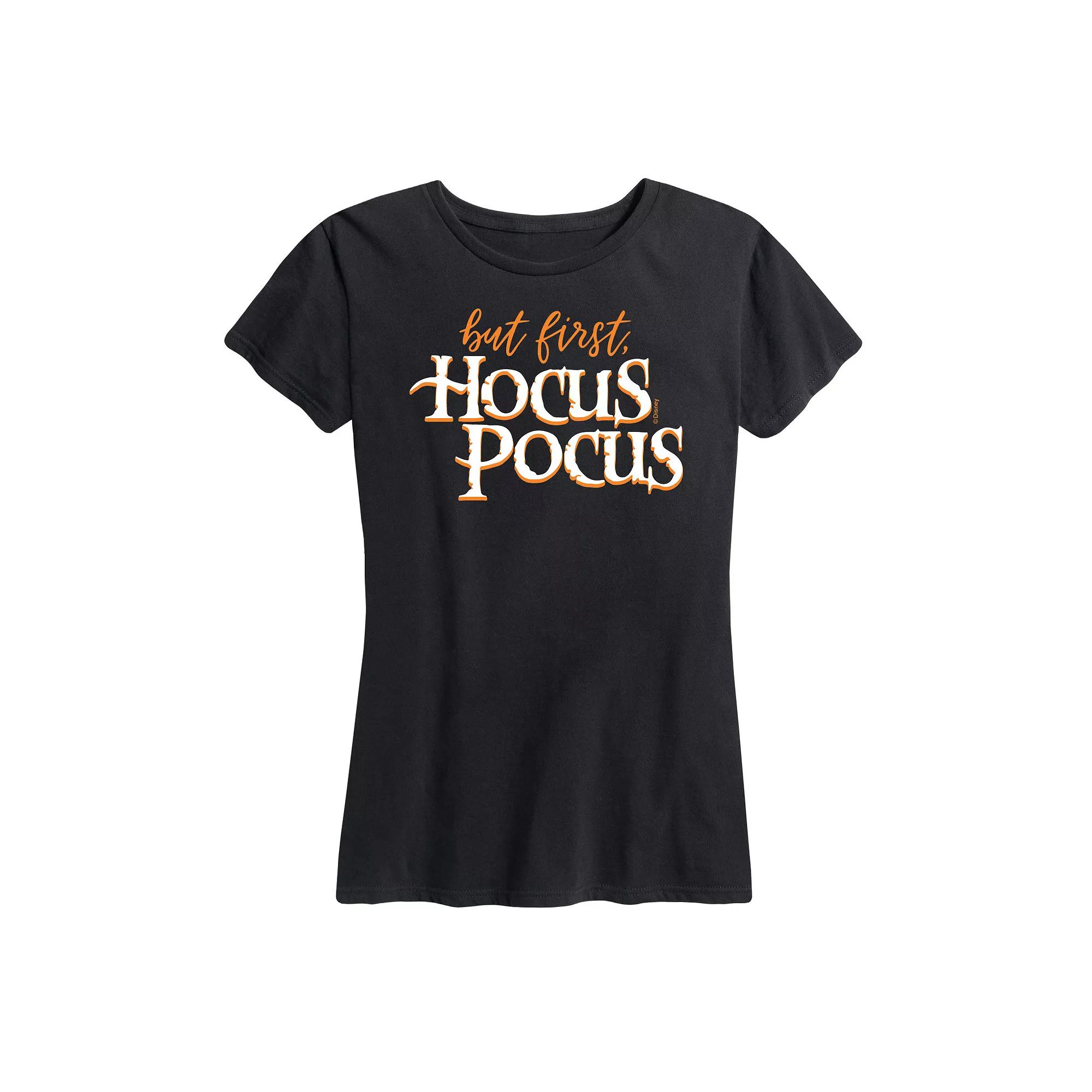 Disney's Hocus Pocus Women's But First Hocus Pocus Graphic Tee, Girl's,  Product Image