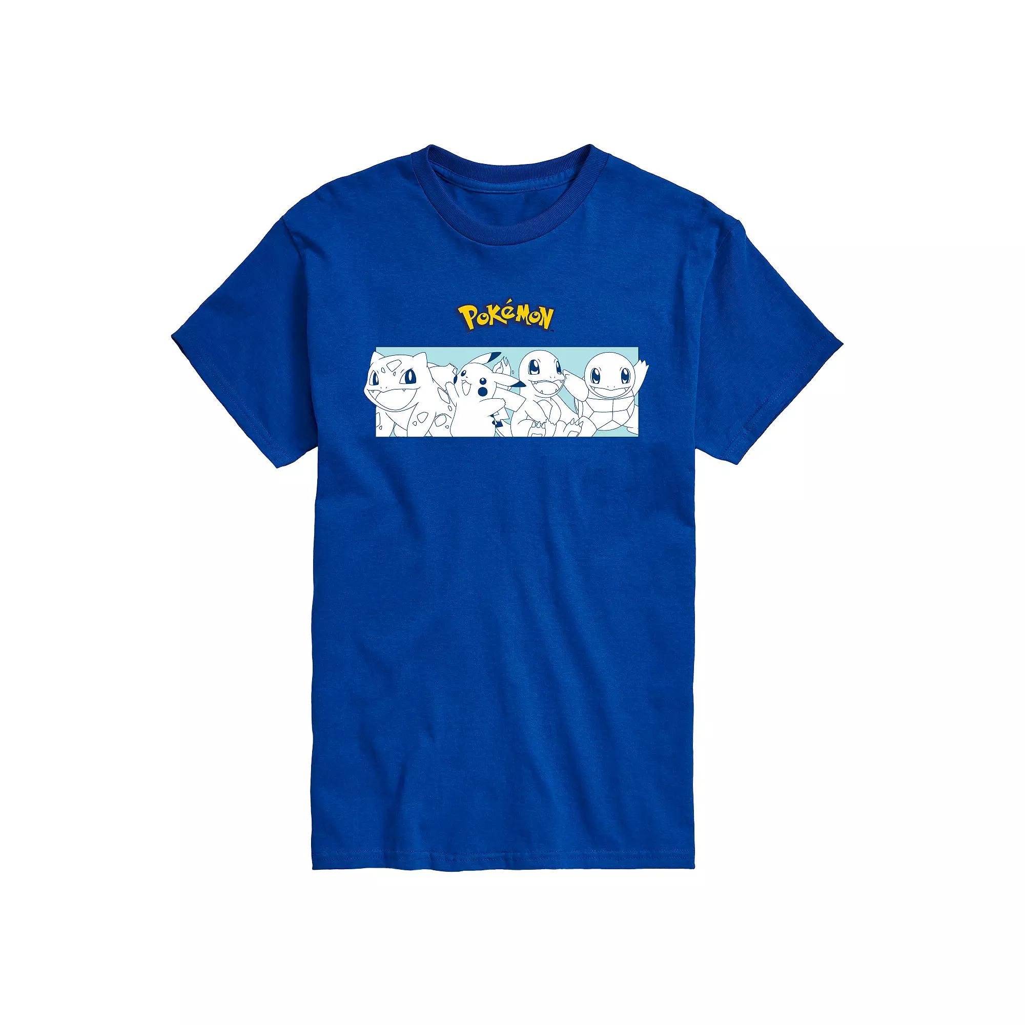 Men's Pokemon Starters Stripe Graphic Tee,  Product Image