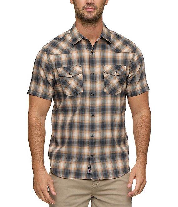 Flag and Anthem Breckenridge UPF Performance Plaid Short Sleeve Woven Western Shirt Product Image