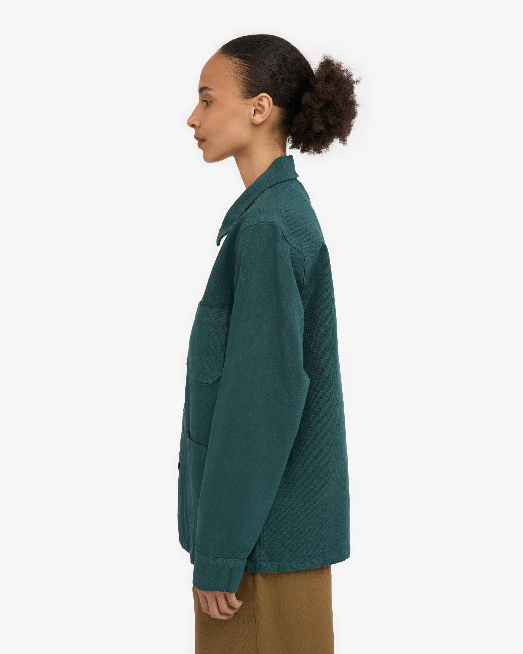 Organic Workwear Jacket - Dusty Olive Product Image