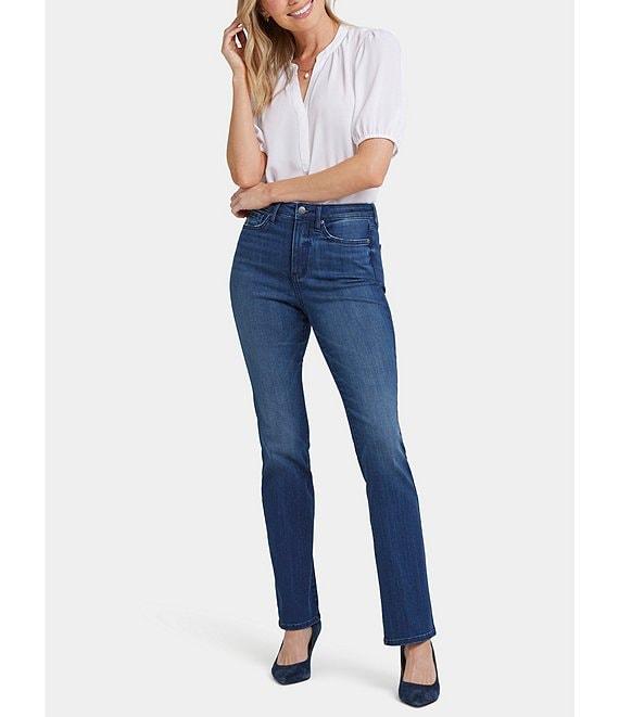 NYDJ Stretch Denim High Rise Slim Leg Bootcut Jeans Product Image