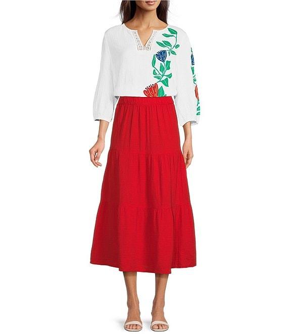 Investments Pull-On Coordinating Maxi Skirt Product Image