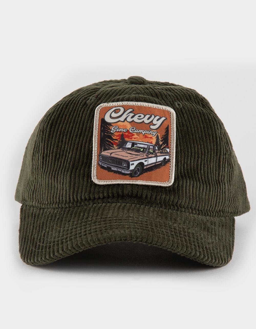 CHEVY Cord Womens Strapback Hat - OLIVE Product Image