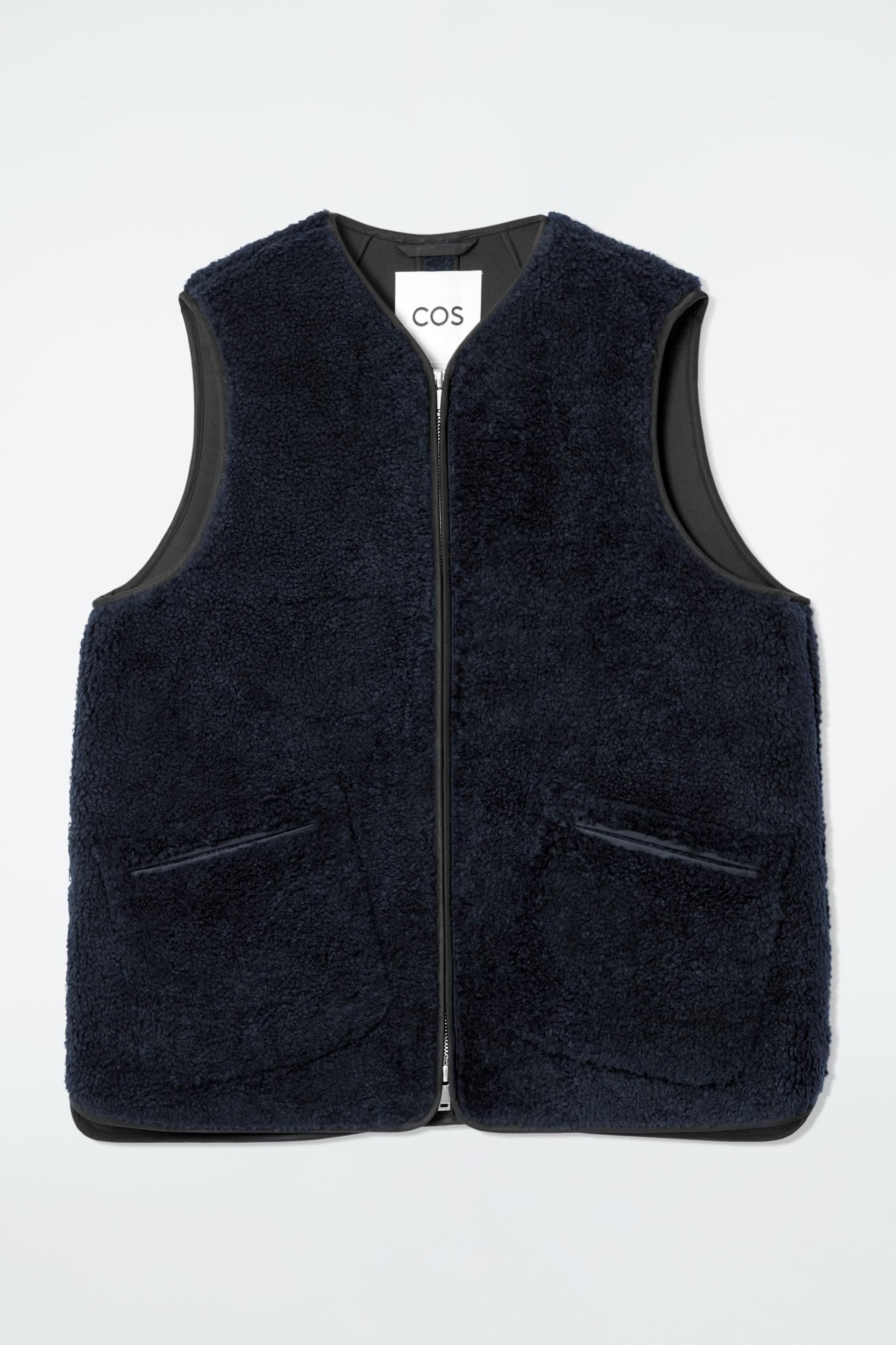 OVERSIZED FAUX SHEARLING VEST Product Image