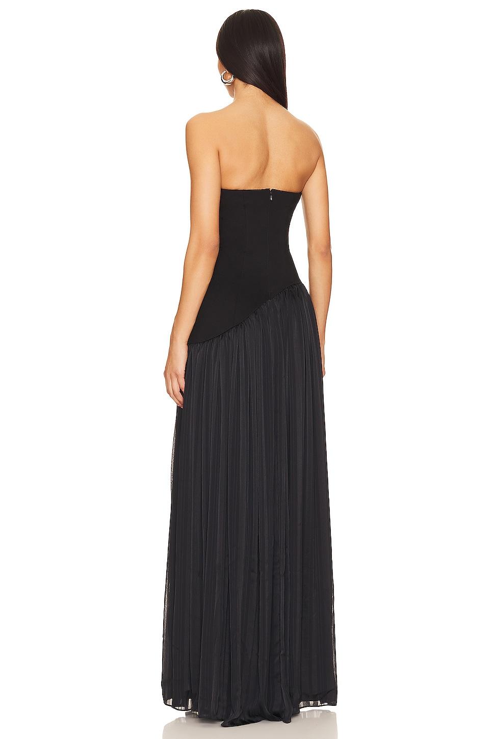 Lovers and Friends Alice Strapless Gown in Black Product Image