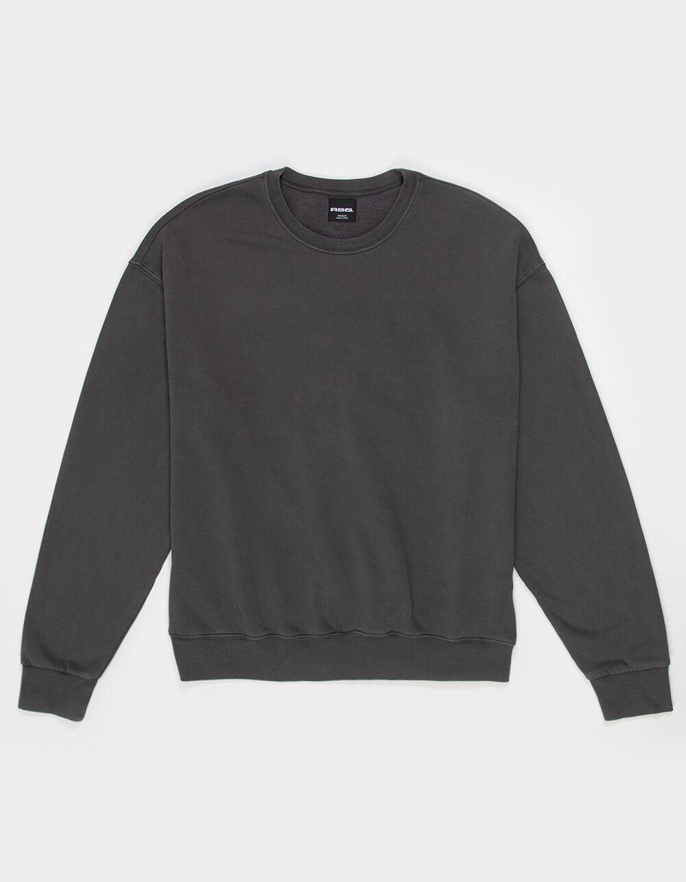 RSQ Mens Washed Oversized Crewneck Sweatshirt - GRAY Product Image