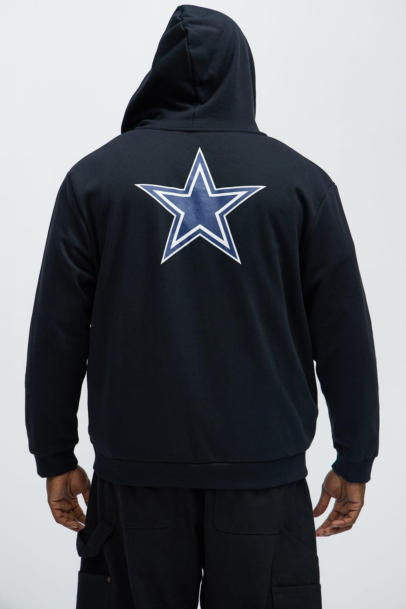 Cowboys Bold Zip Hoodie - Black Male Product Image