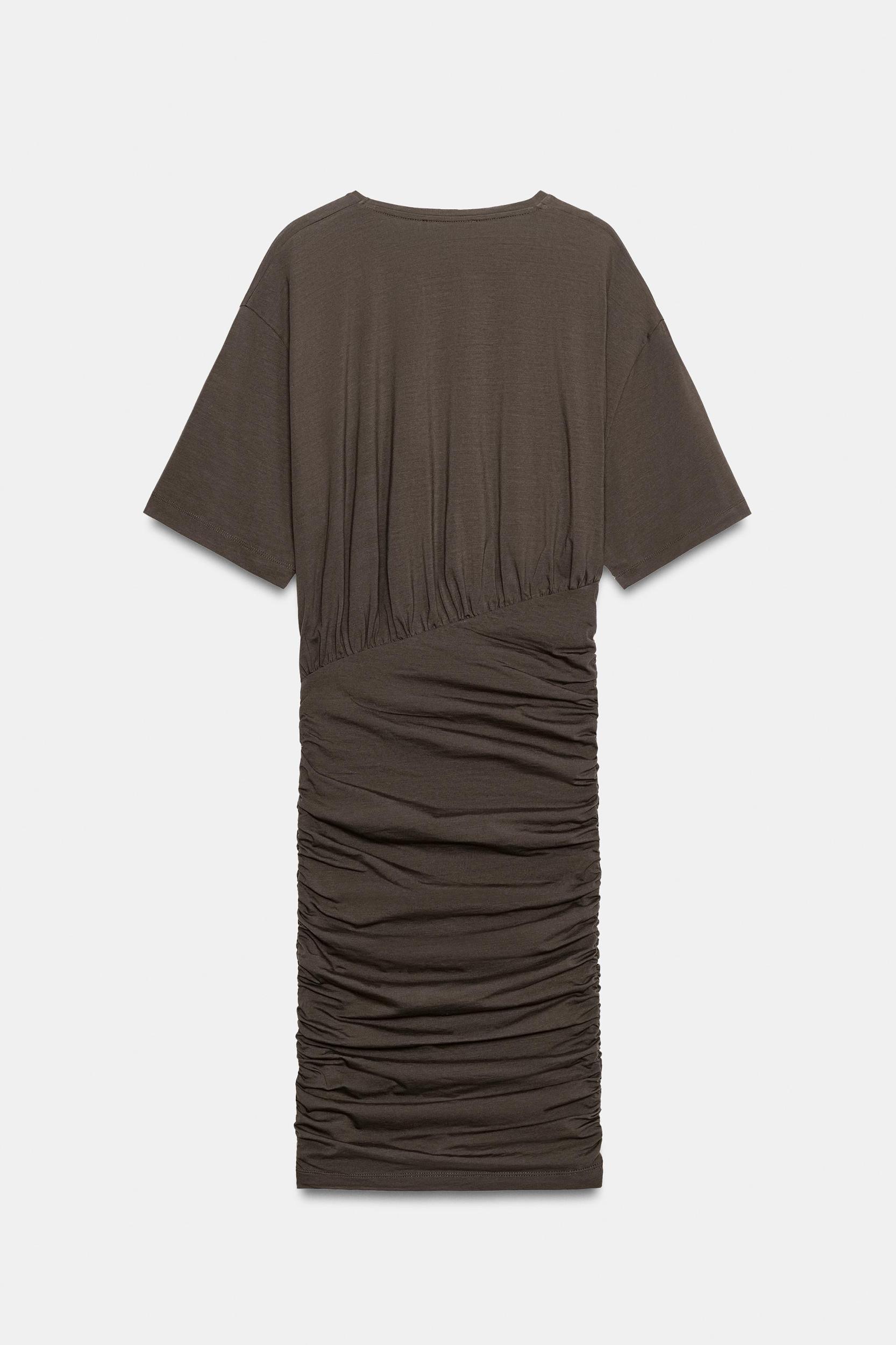 DRAPED SHORT DRESS Product Image