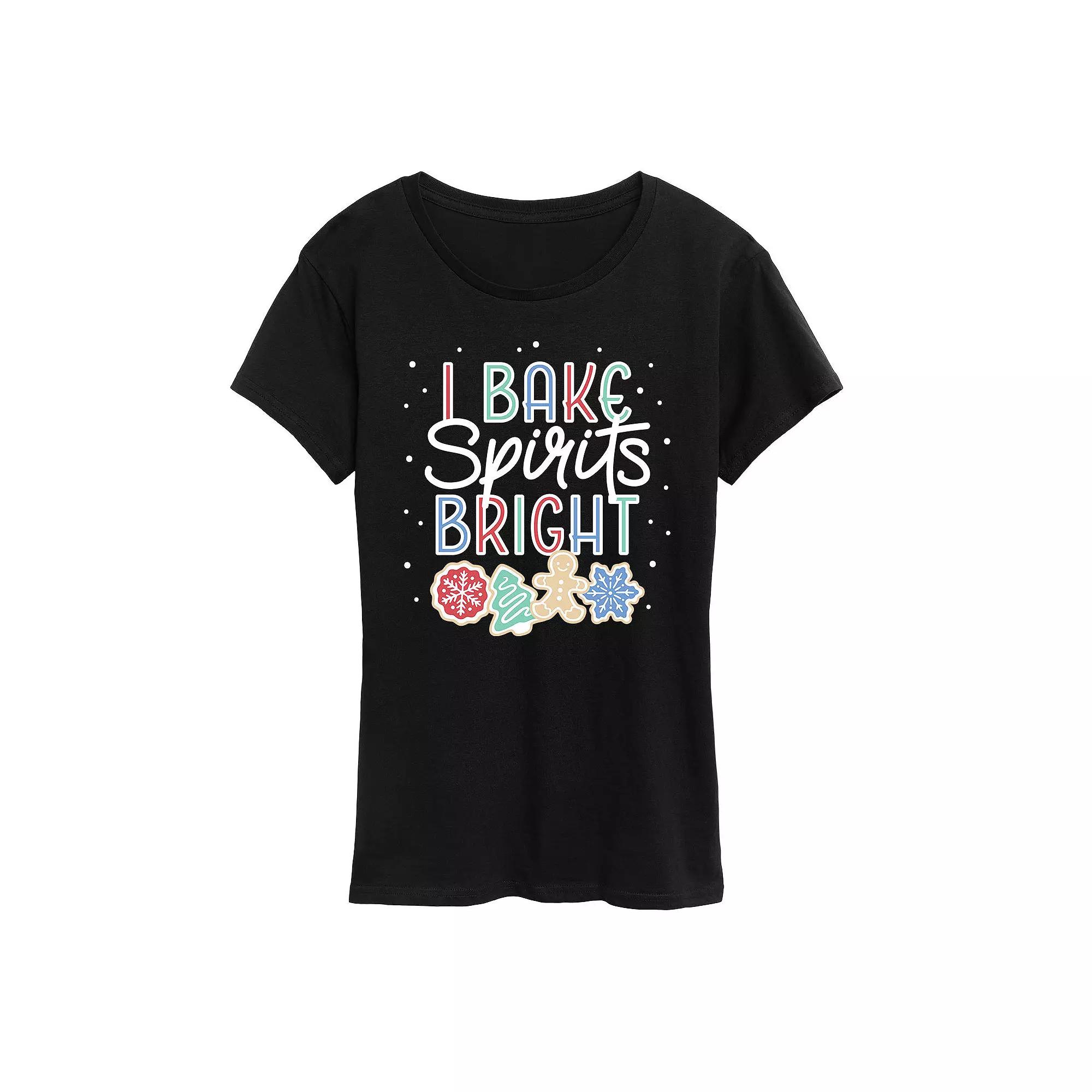 Women's I Bake Spirits Bright Graphic Tee, Girl's,  Product Image