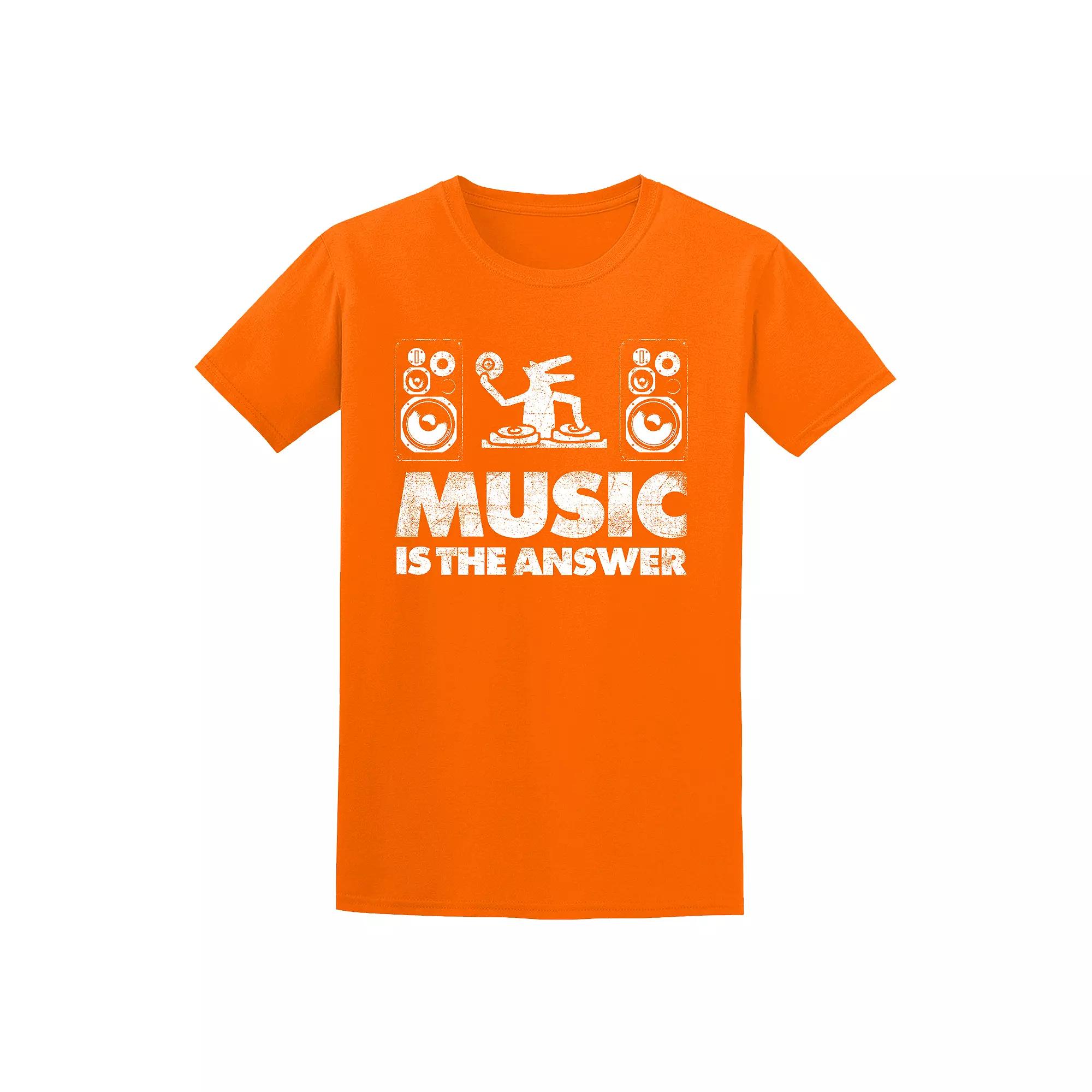 Men's COLAB89 by Threadless Bulo Music Tee, Size: Large, Orange Product Image