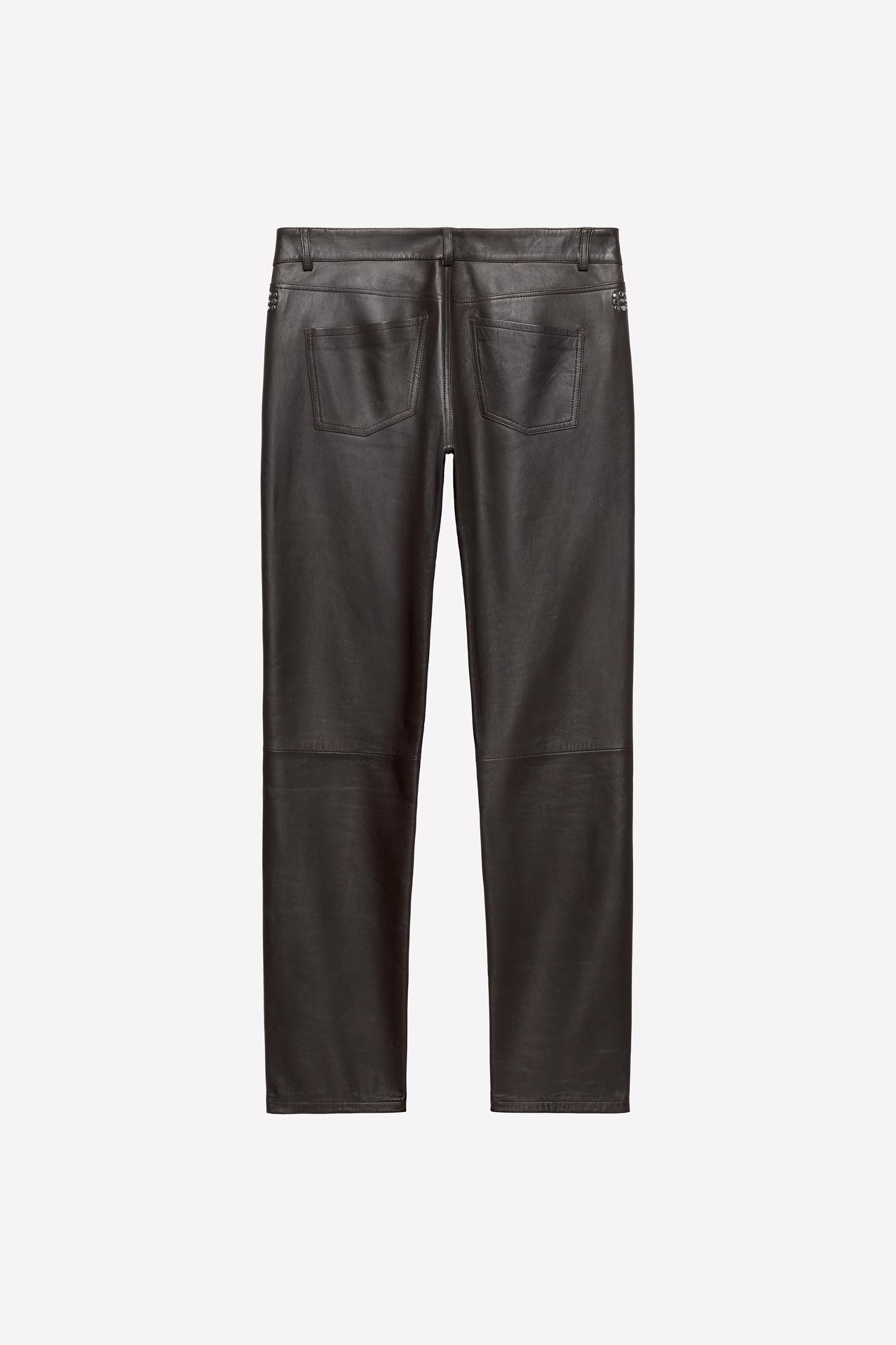 LEATHER SLIM FIT PANTS LUDOVIC DE SAINT SERNIN x ZARA Product Image