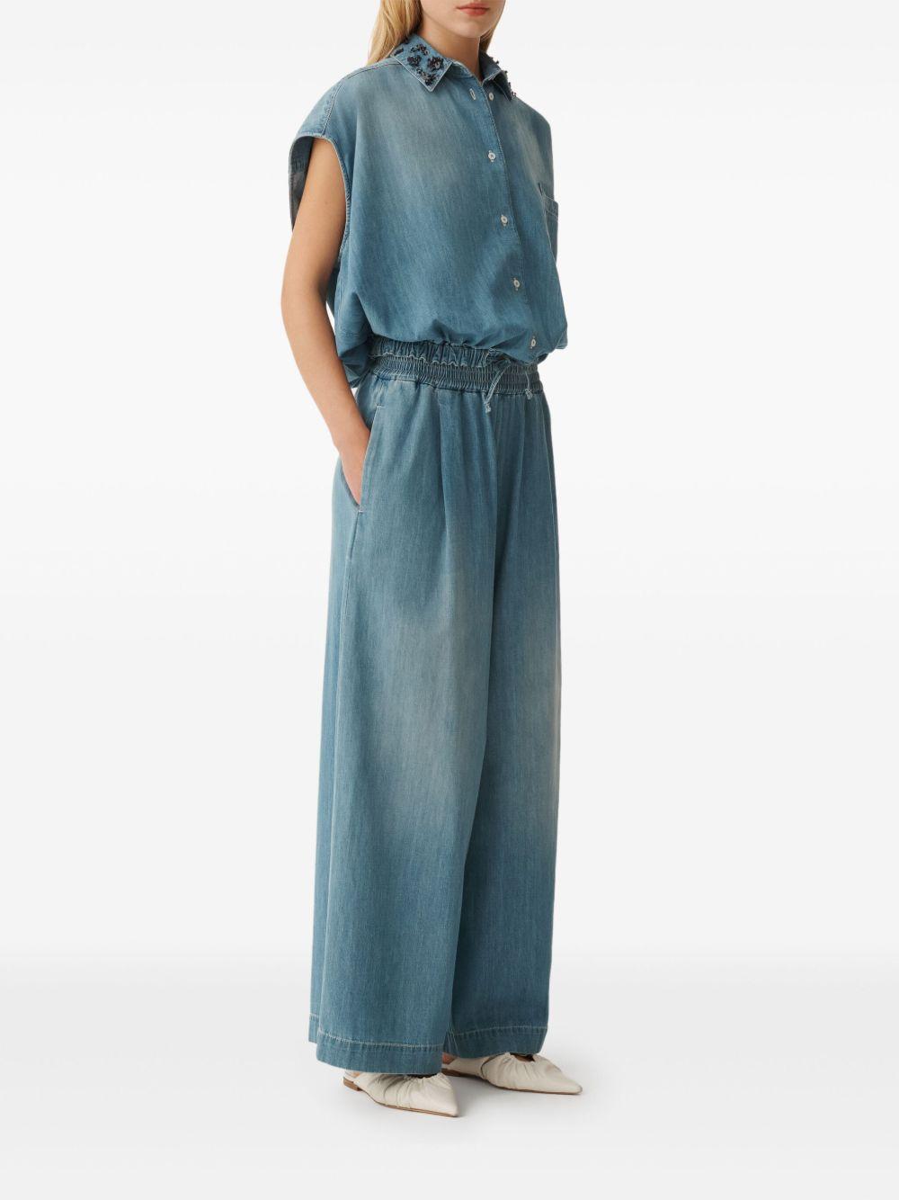 denim palazzo pants Product Image