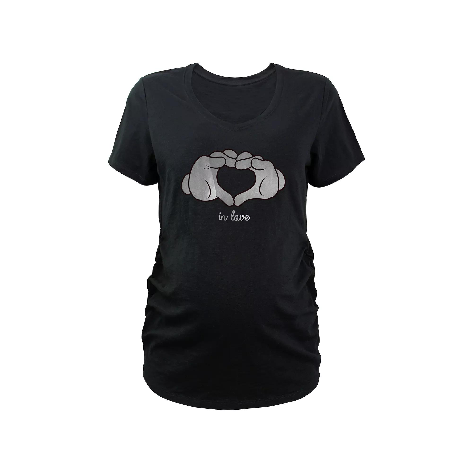 Disney's Minnie Mouse Spider Web Head Maternity Graphic Tee, Women's, Size: Small-Mat, Black Product Image