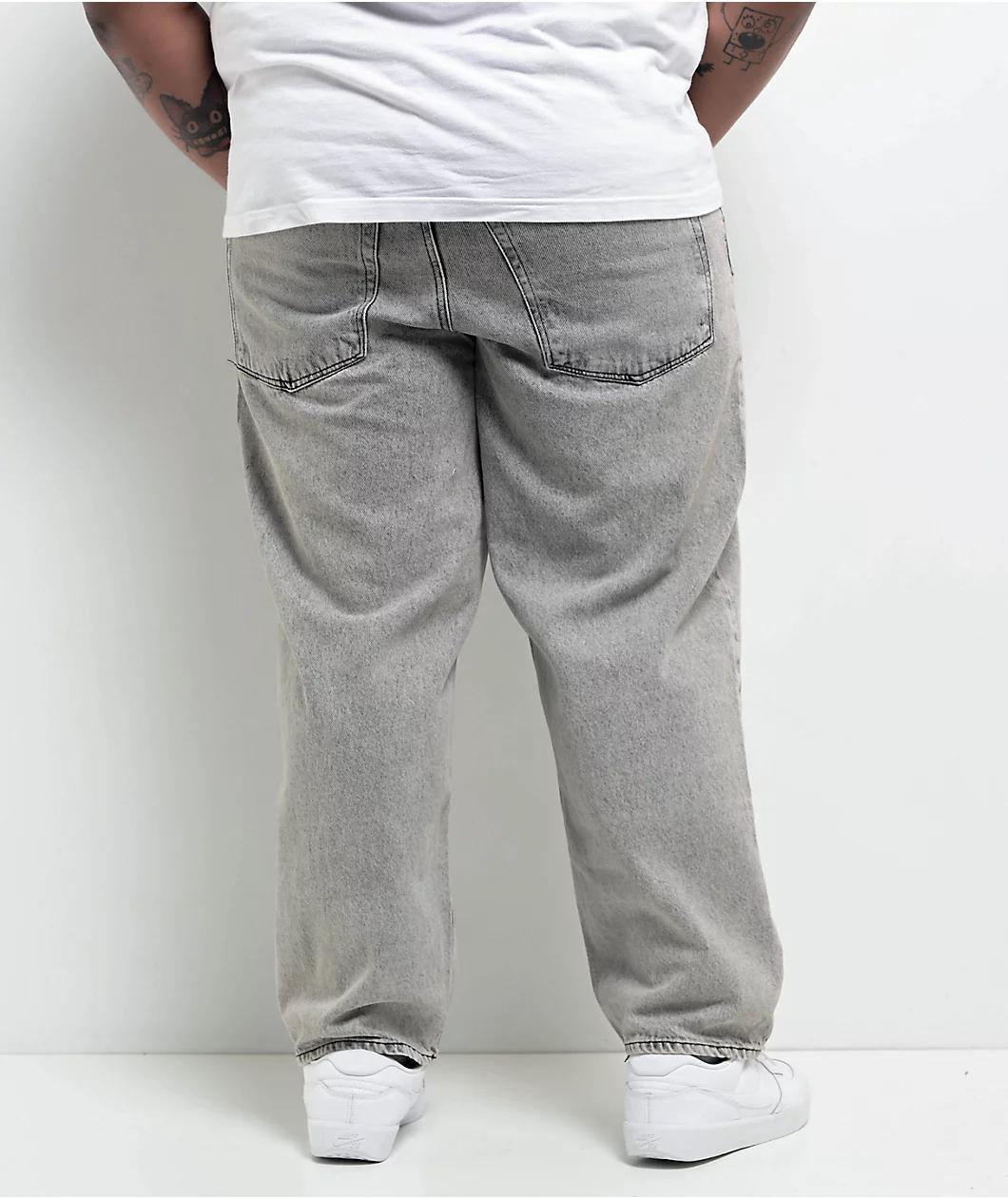 Empyre Grey Wash Ultra Loose Skate Jeans Product Image