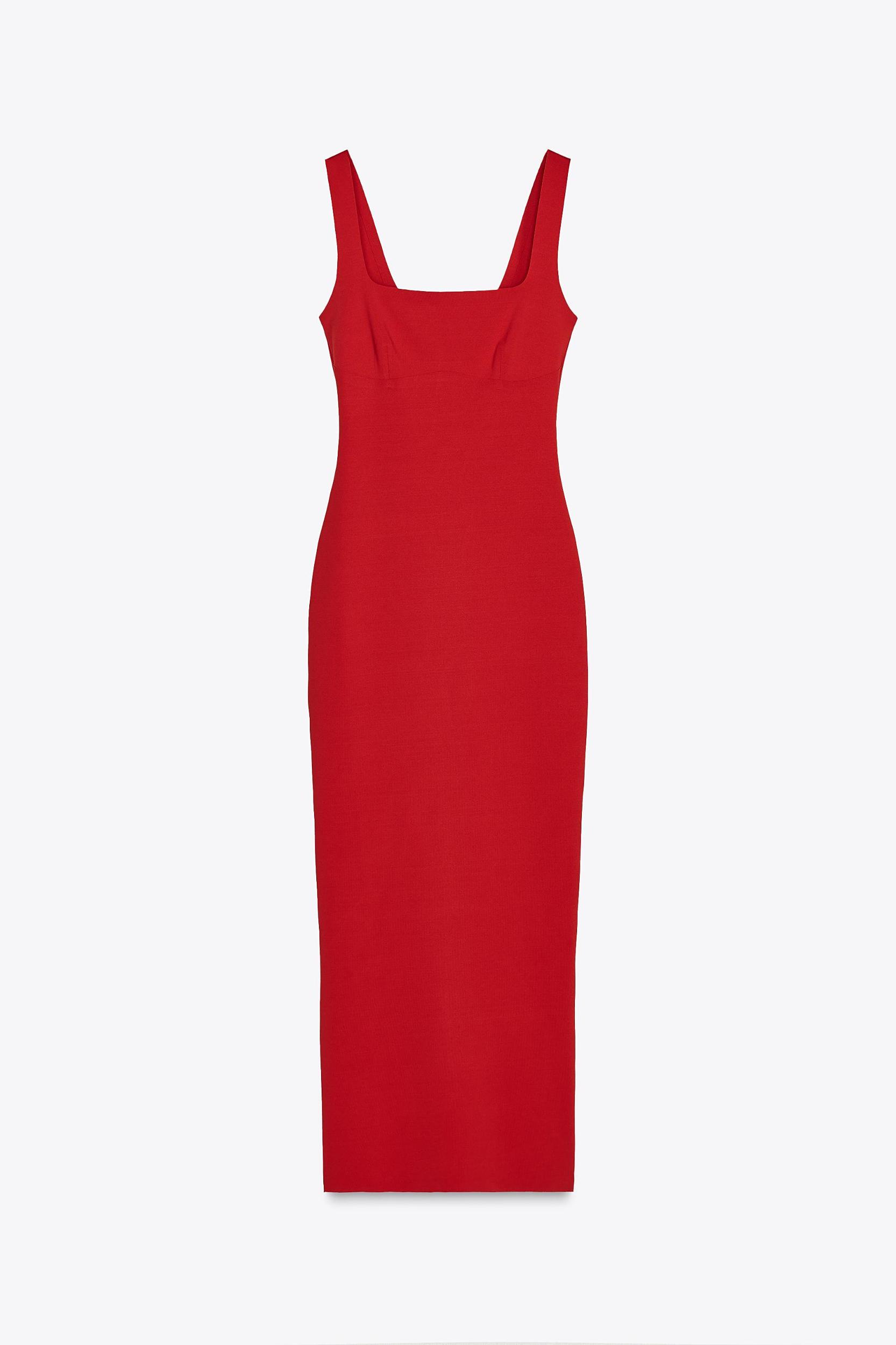 POLYAMIDE BLEND MIDI DRESS Product Image