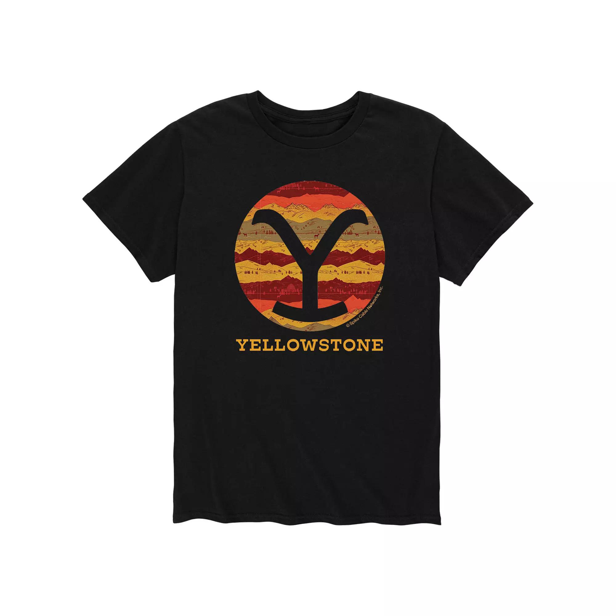 Men's Yellowstone Patterned Y Tee,  Product Image