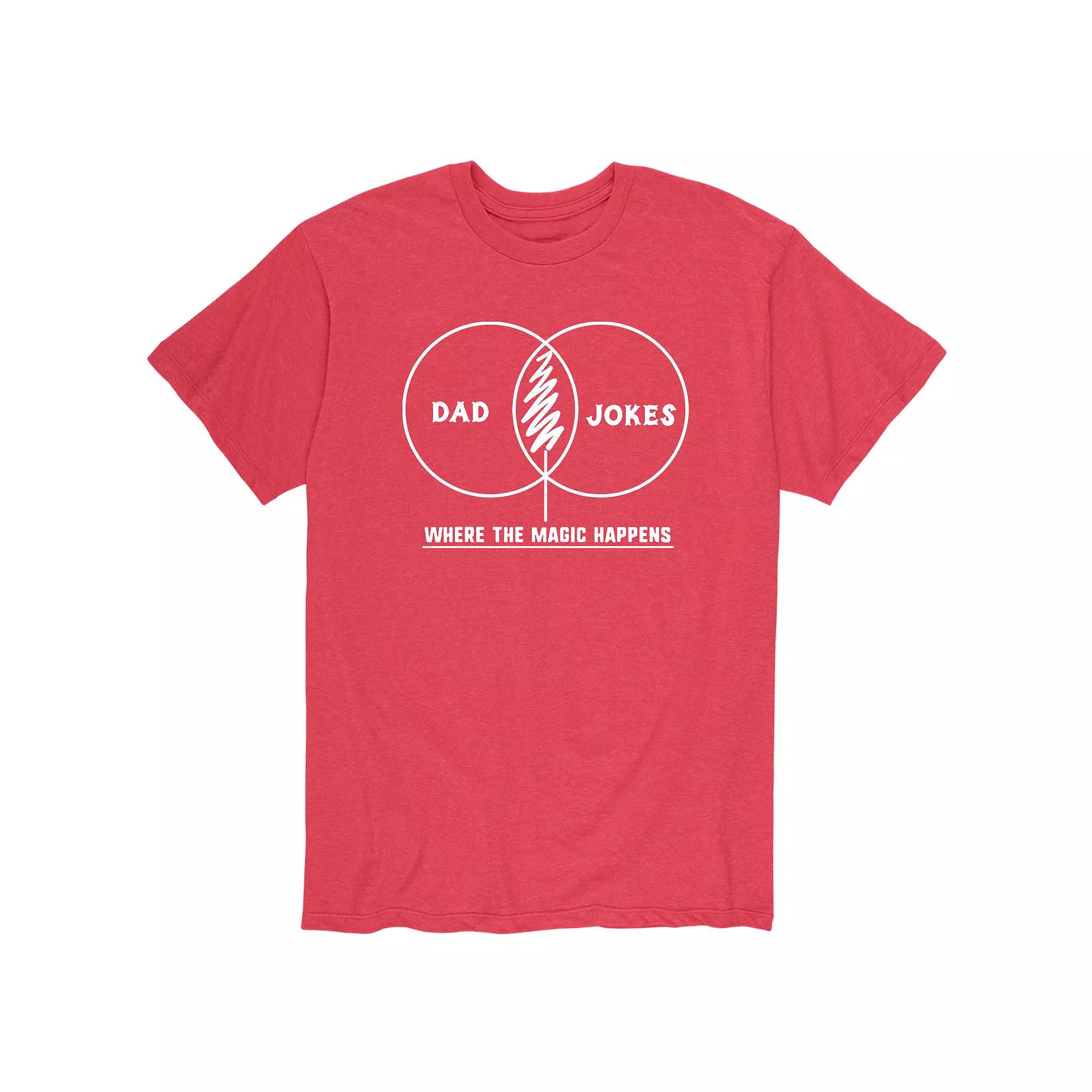 Men's Dad Joke Venn Diagram Tee,  Product Image