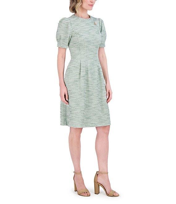 Jessica Howard Boucle Fit and Flare Dress Product Image