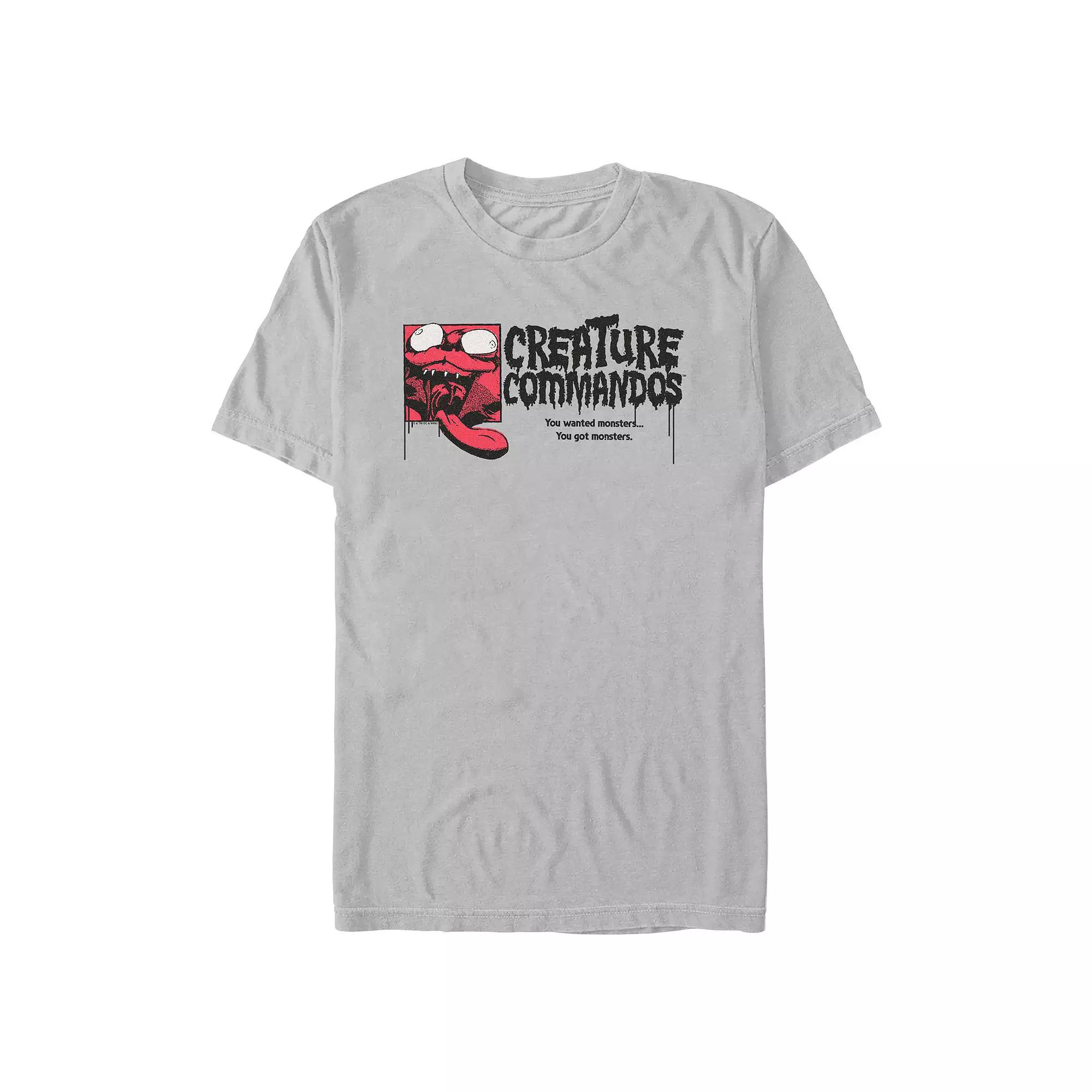 Men's Creature Commandos Weasel Crazy Portrait Graphic Tee,  Product Image