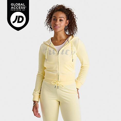 Juicy Couture Womens Bling Front Hoodie Product Image