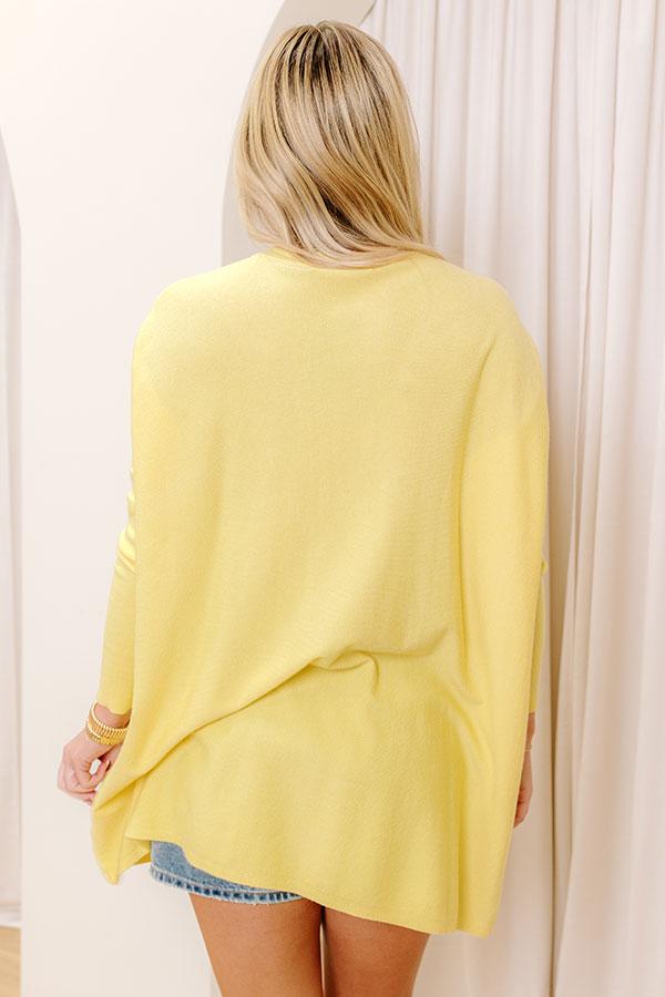 Always Cozy Sweater Top in Yellow Product Image
