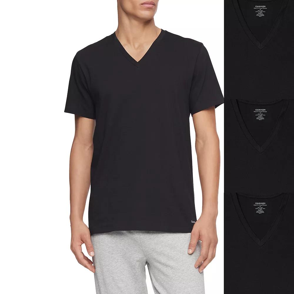 Men's Calvin Klein Classics 3-pack V-neck Tee,  Product Image