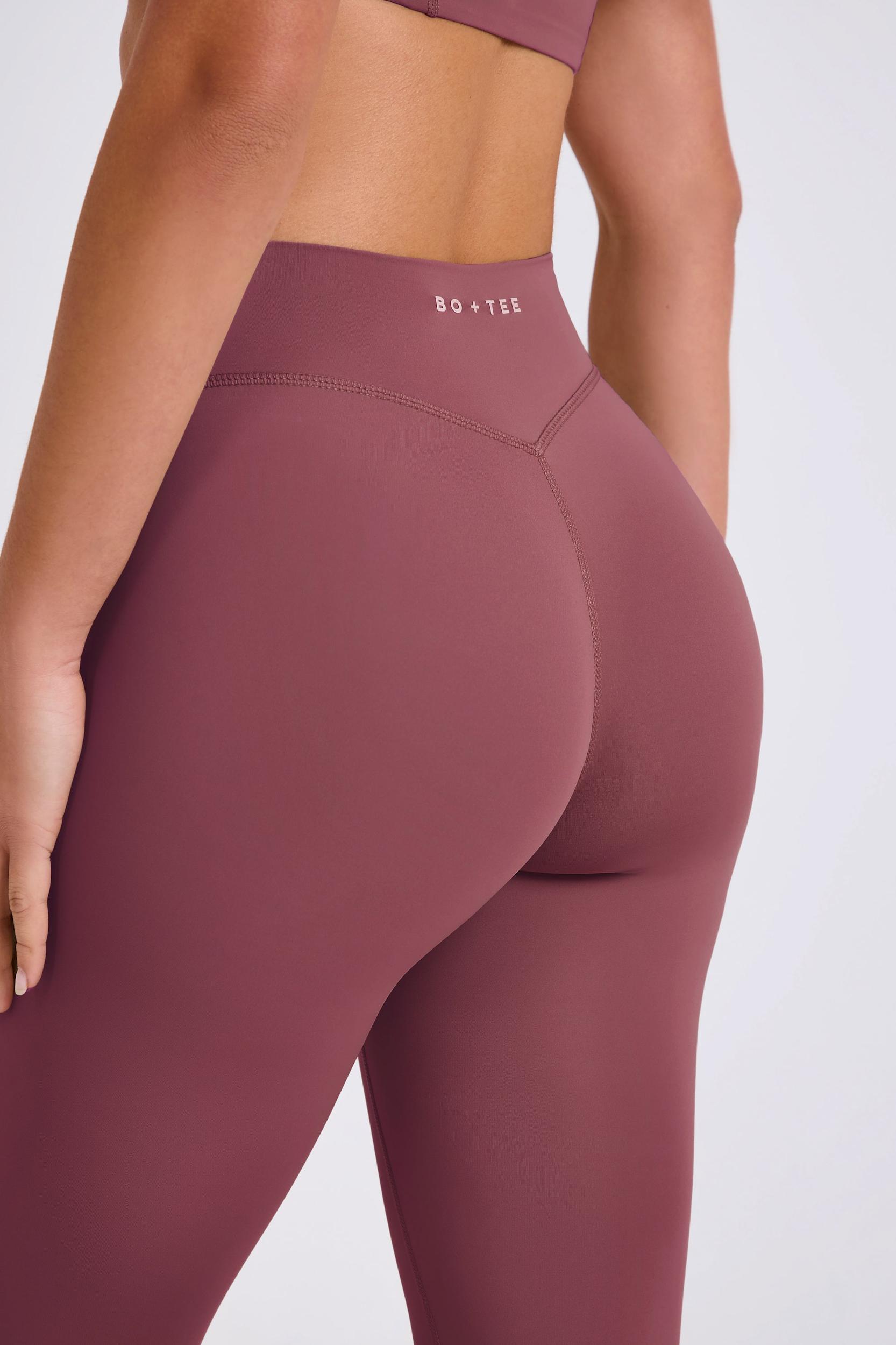 Four-Way Stretch High-Waist Leggings in Acai Product Image