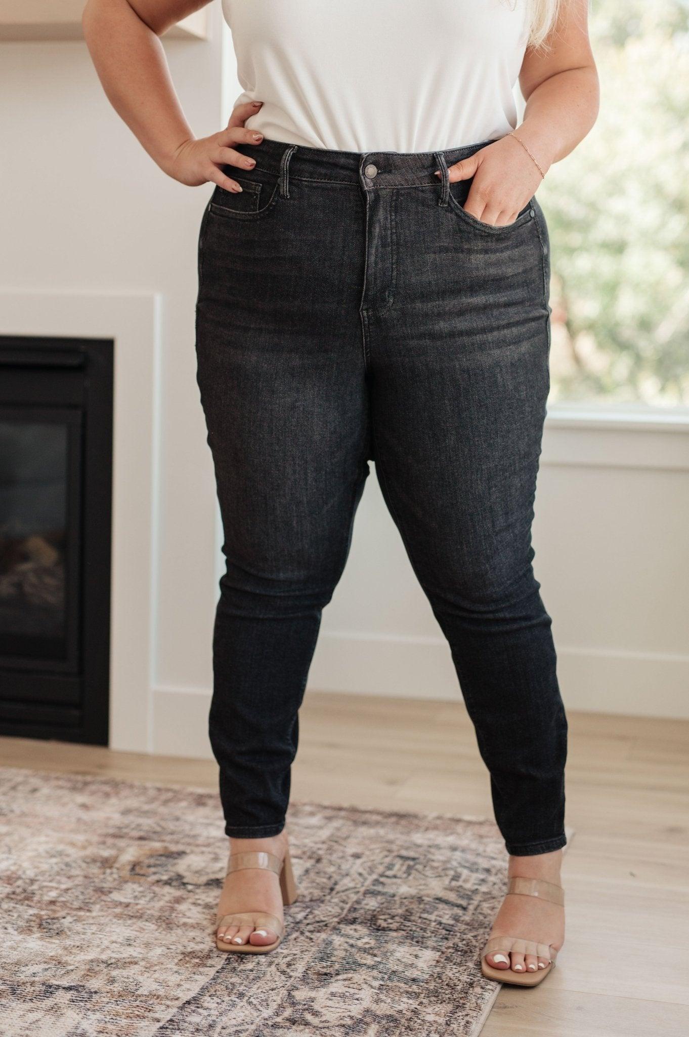 Corrine Mid Rise Control Top Vintage Straight Jeans Product Image