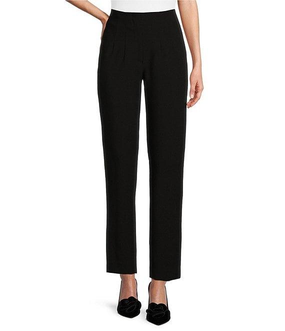 Antonio Melani Brooklyn Stretch Crepe Flat Front Pleated Ankle Pant Product Image