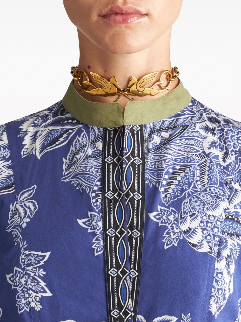 floral-print cotton maxi dress Product Image