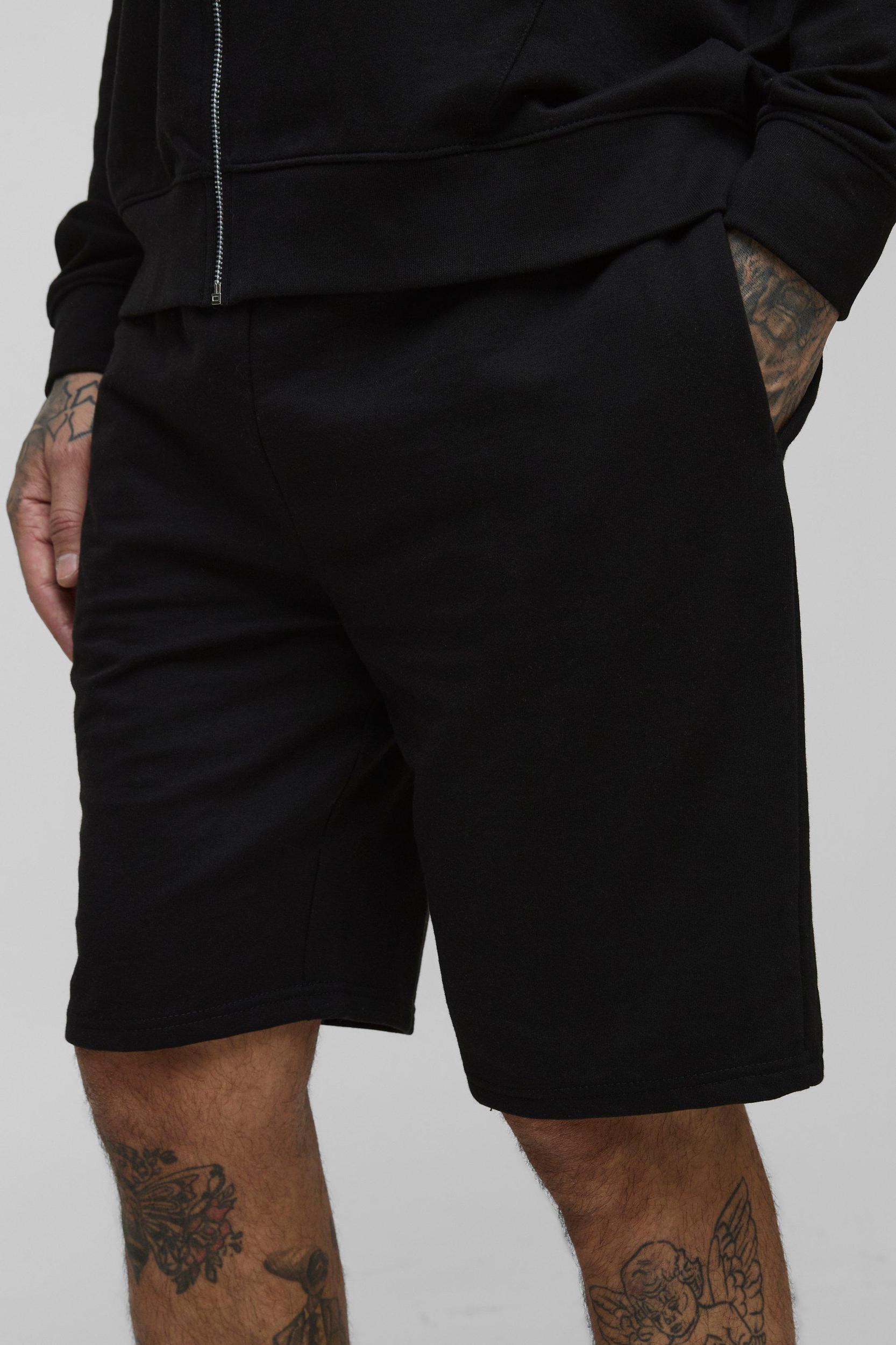 Tall 260GSM Loopback Regular Fit Basic Shorts | boohooMAN USA Product Image