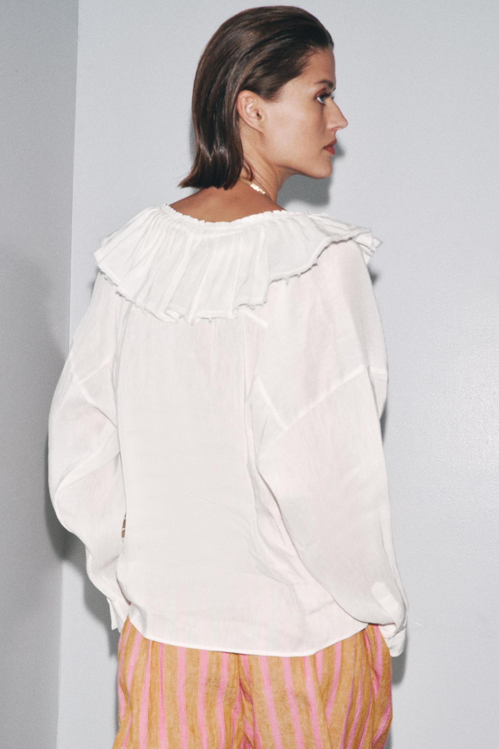 ZW COLLECTION LINEN AND SILK BLEND SHIRT Product Image