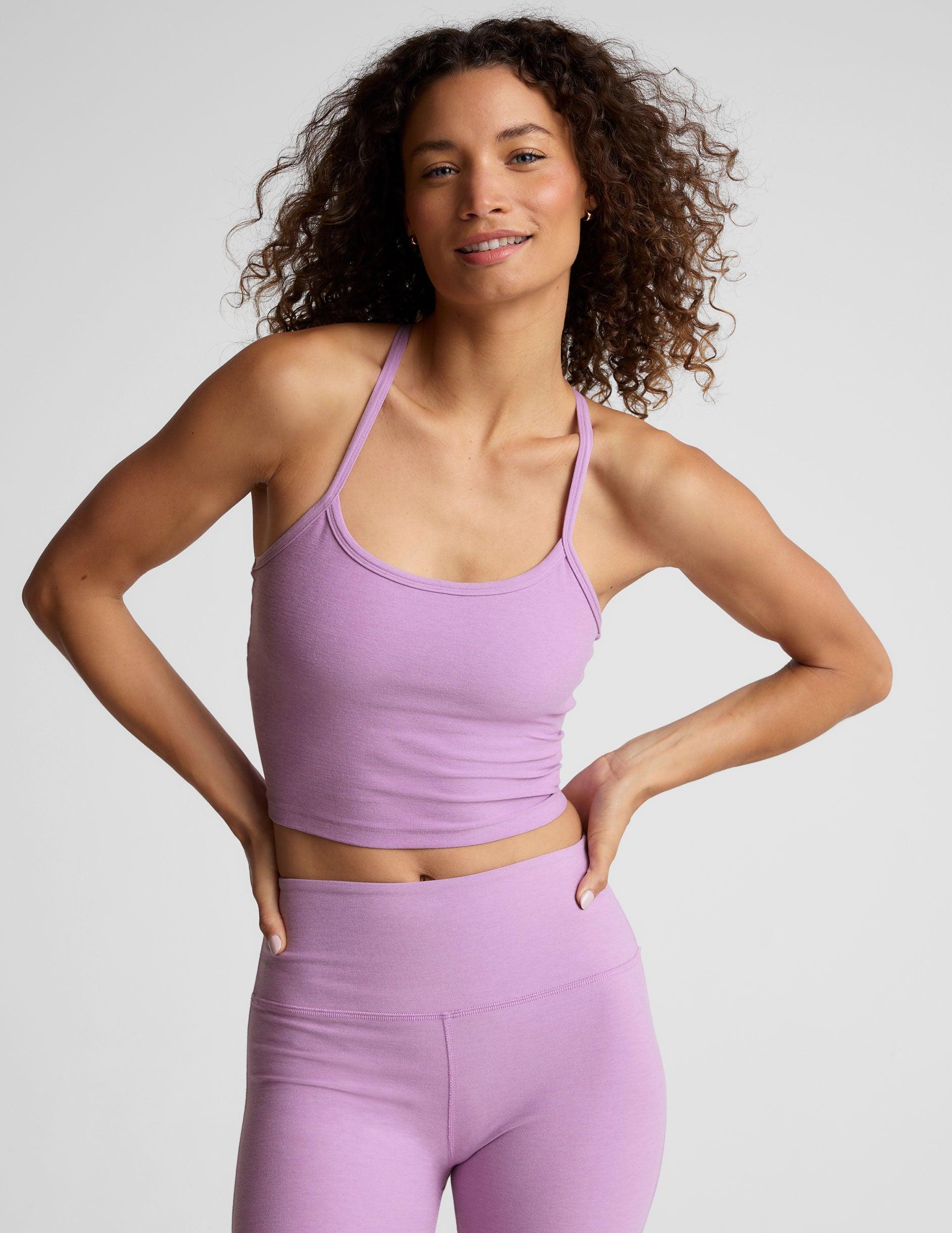 Spacedye Slim Racerback Cropped Tank Product Image