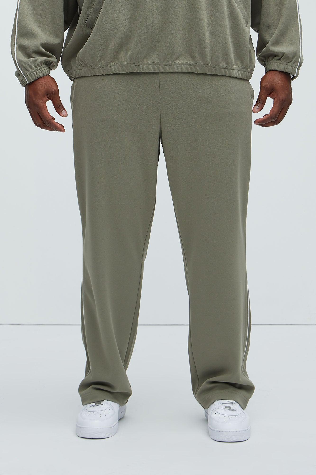 Terry Relaxed Trackpant - Olive Product Image