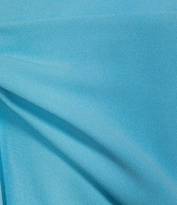 Belle by Badgley Mischka Dylan Crepe A-Line Square Neck Dress Product Image