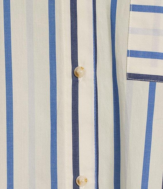 Copper Key Coordinating Woven Multi Stripe Shirt Product Image