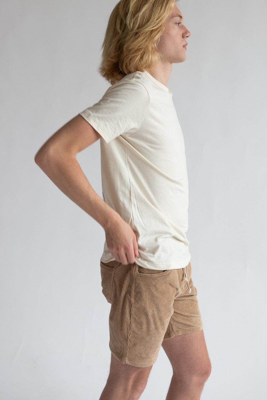 Drawstring Corduroy Shorts Product Image