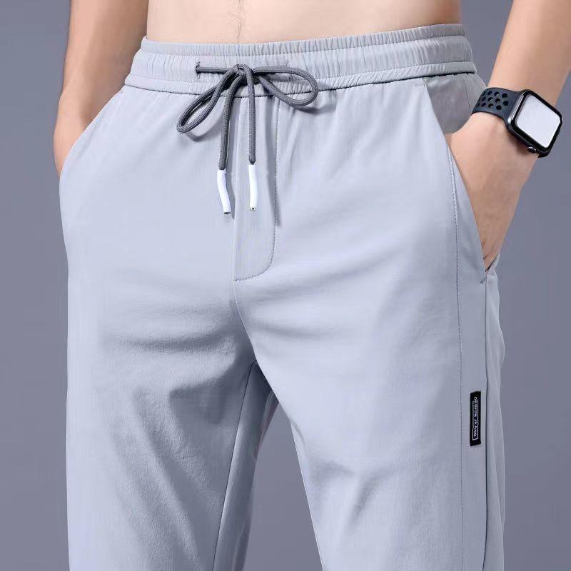 Drawstring Waist Applique Tapered Pants Product Image