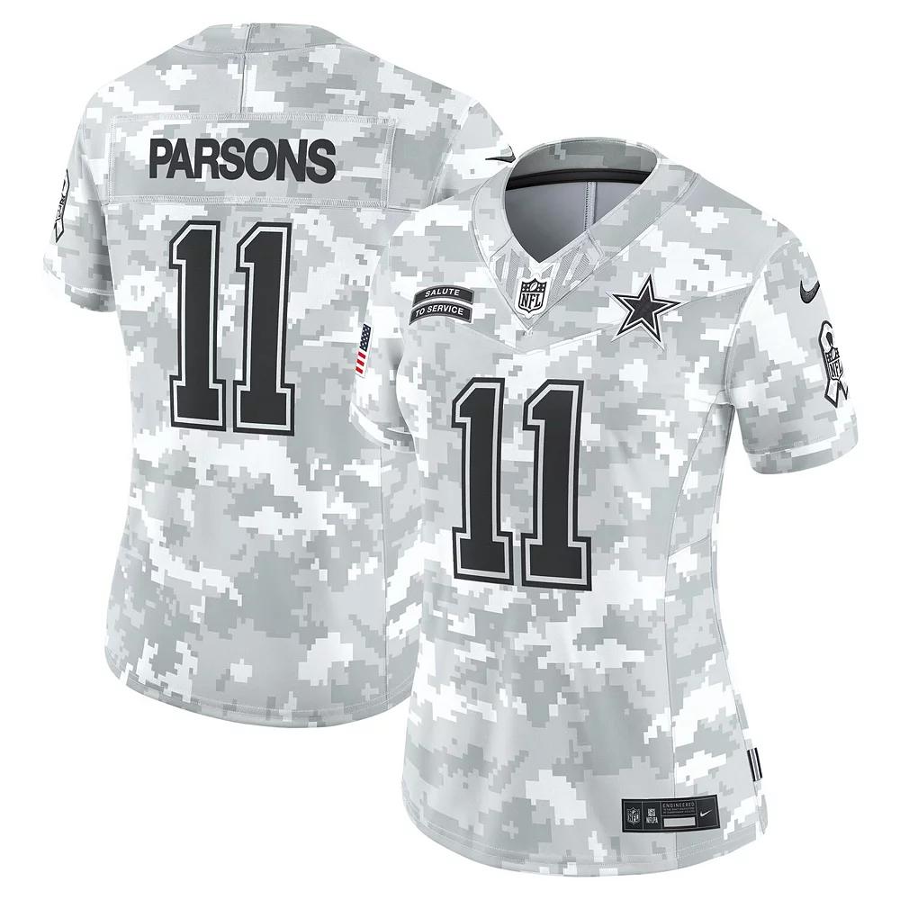 Women's Nike Micah Parsons Arctic Camo Dallas Cowboys 2024 Salute to Service Limited Jersey, Size: Small, Team Product Image