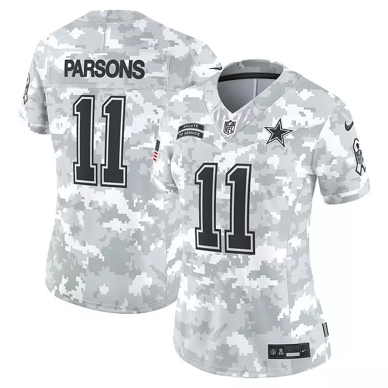 Women's Nike Micah Parsons Arctic Camo Dallas Cowboys 2024 Salute to Service Limited Jersey, Size: Small, Team Product Image