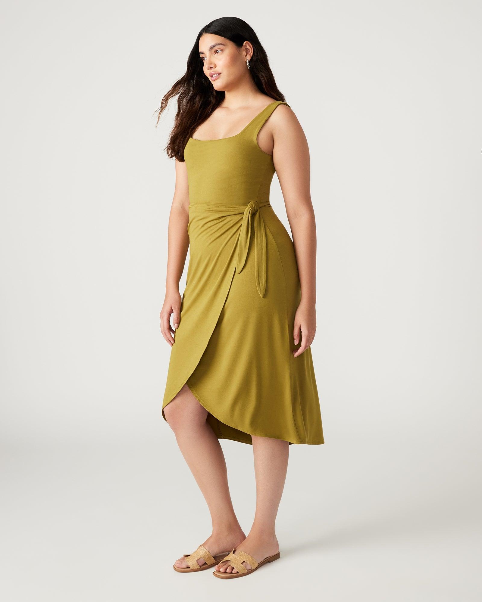 RHEA DRESS OLIVE - SM REBOOTED Female Product Image