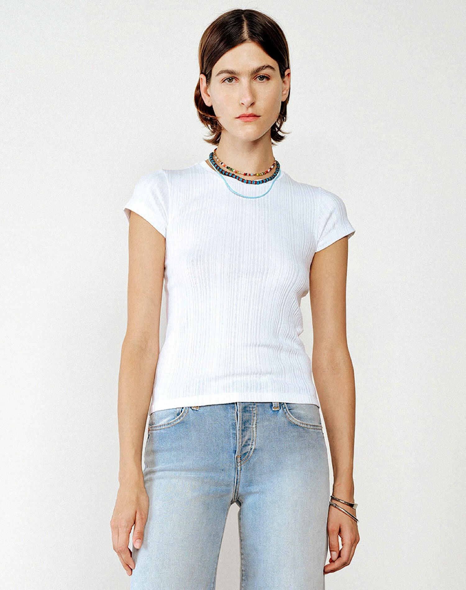 Hanes Varigated 60s Slim Tee - Optic White Product Image