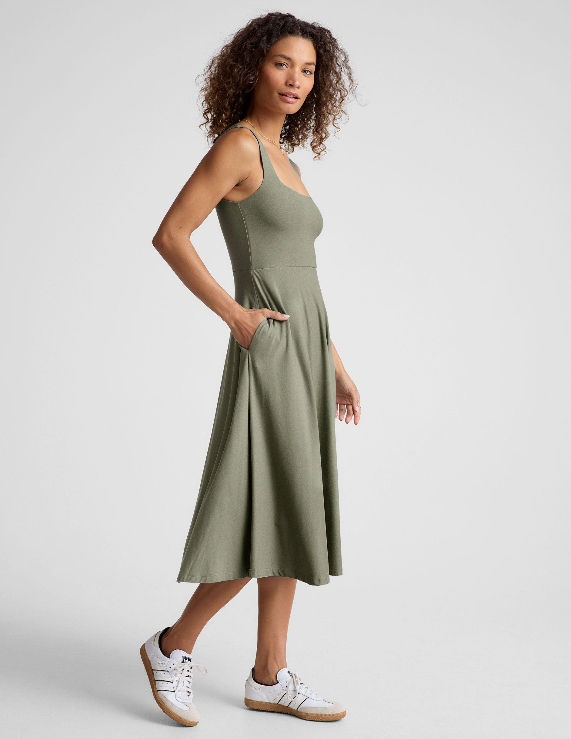 Featherweight At The Ready Square Neck Dress Product Image