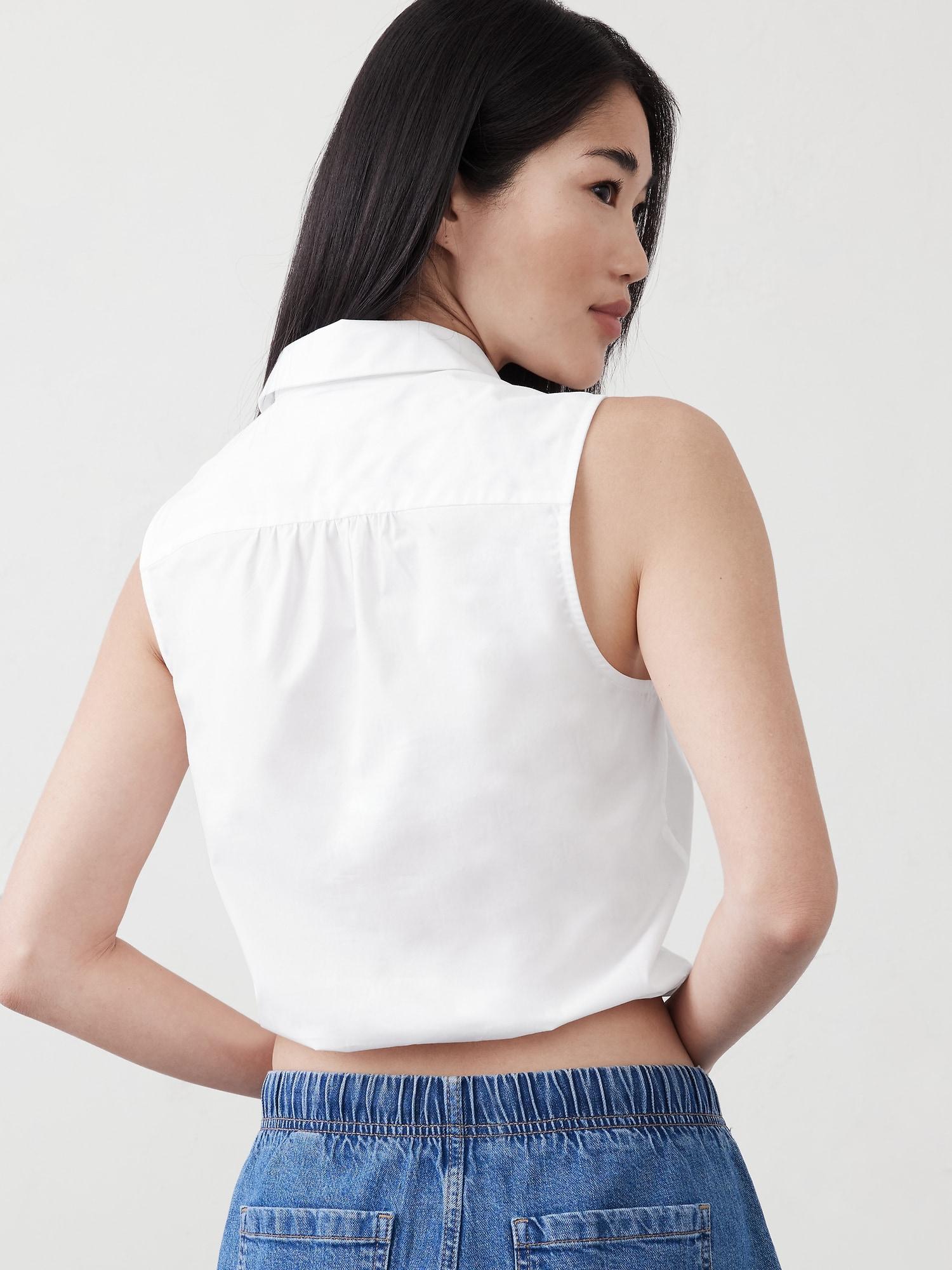 Poplin Collared Top Product Image