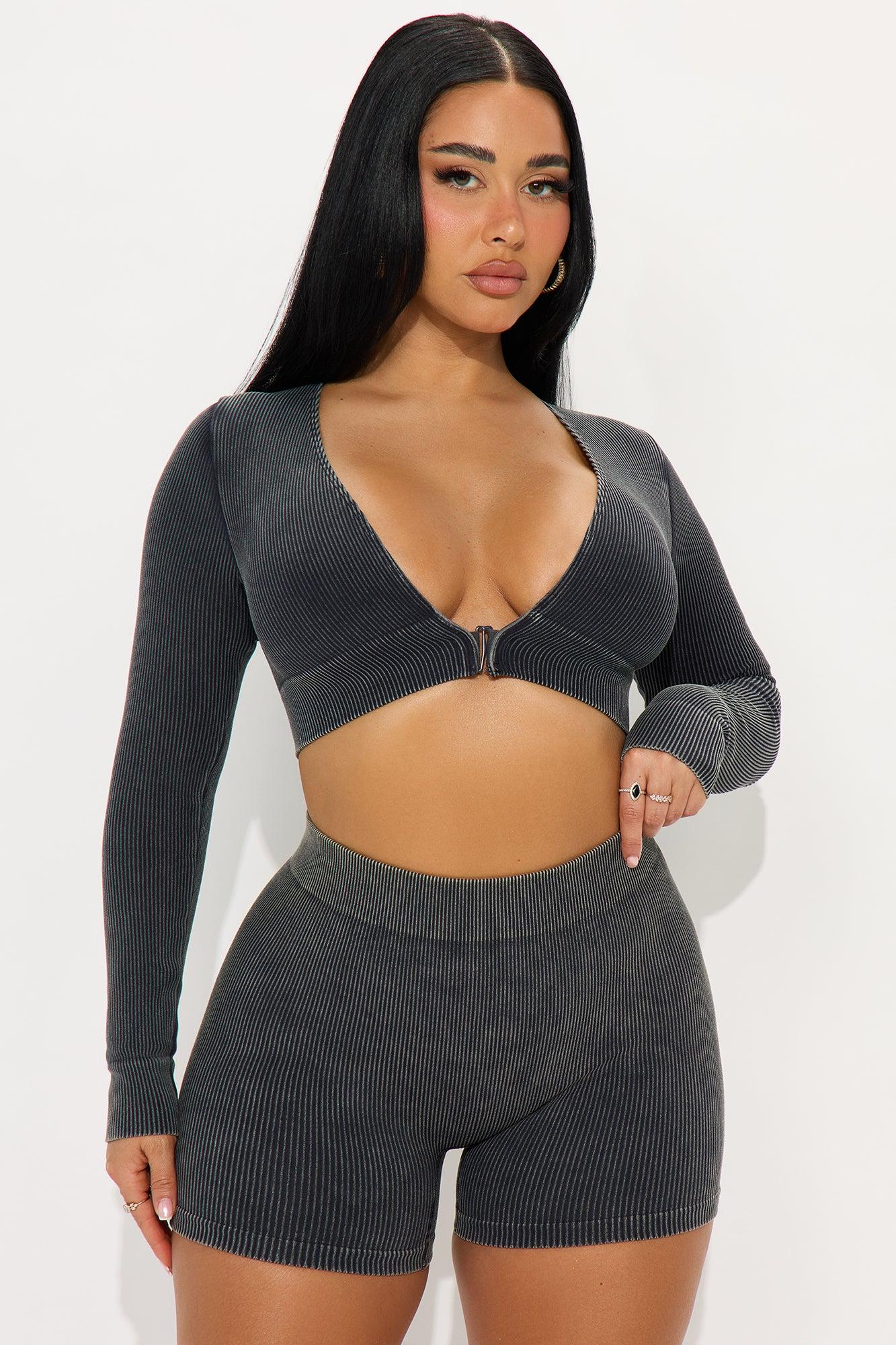 Pure Comfort Seamless Short Set - Black Product Image